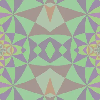 hyperbolic tiling, medium green
