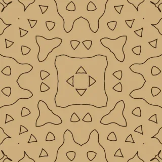 hexagonal Truchet, medium orange
