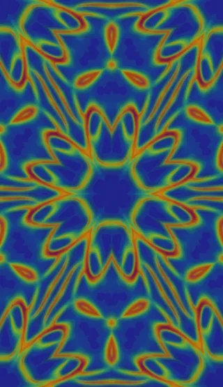physarum, bold multicolor