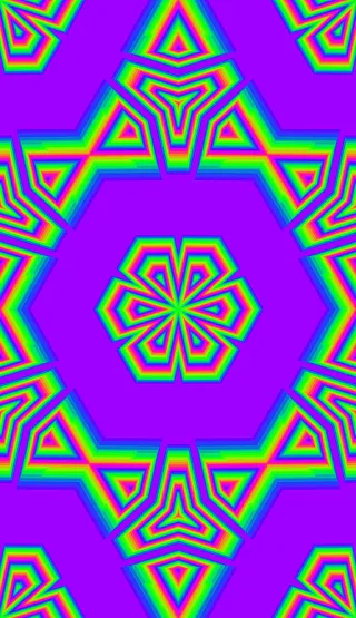 cyclic automaton, bold violet