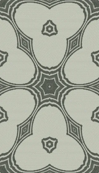 spirograph, bold green