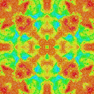 domain warping, bold green