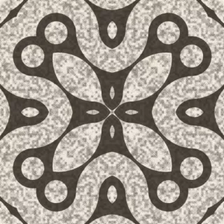 Truchet tiles, bold orange
