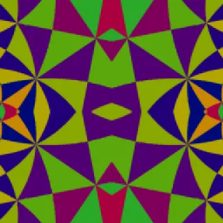 hyperbolic tiling, bold yellow