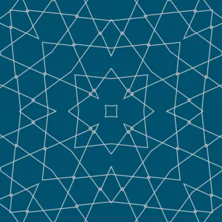 girih, medium cyan
