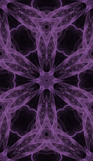 fractal flame, medium violet