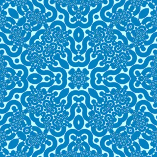 Truchet tiles, bold cyan