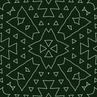 hexagonal Truchet, bold green