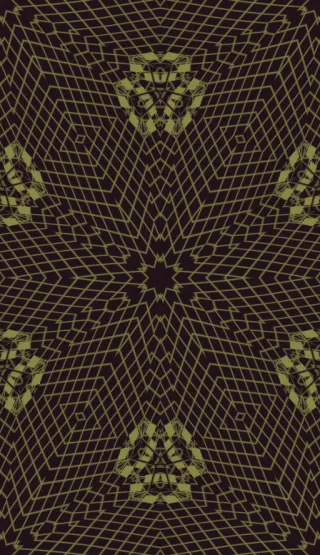 lens lattice, medium yellow
