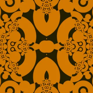 Truchet tiles, bold orange