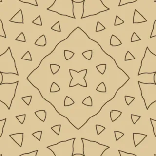 hexagonal Truchet, medium orange