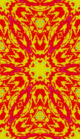 domain warping, bold orange