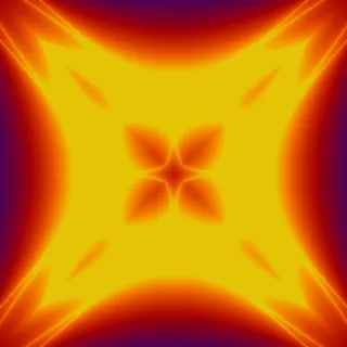 Lyapunov plot, bold orange