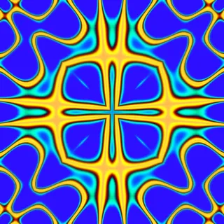 Chladni, bold blue
