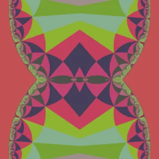 hyperbolic tiling, bold orange
