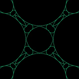 circle packing, medium neutral