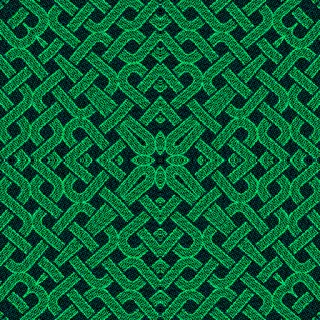 weave, bold green