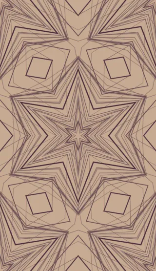 line arrangement, medium orange