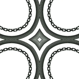 spirograph, bold neutral