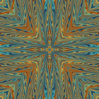 marbling, medium orange
