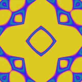gyroid, bold yellow