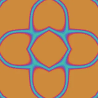 gyroid, medium orange