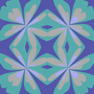 polar interference, bold blue