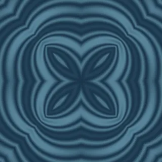 spiral, medium cyan