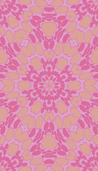 Poisson packing, medium pink