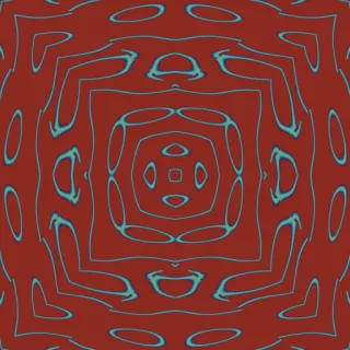 ornament, medium red