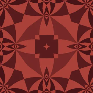 hyperbolic tiling, medium red