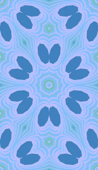 pursuit curves, bold blue