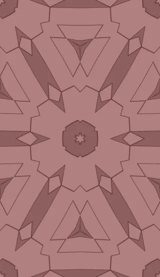 Penrose tiling, medium red