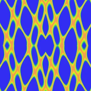 gyroid, bold blue