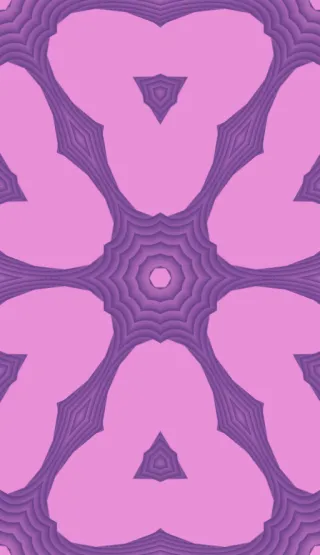 pursuit curves, bold pink