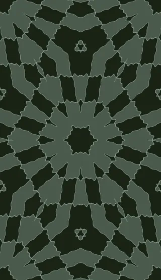 Escher tessellation, medium green