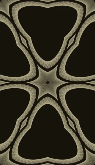 spirograph, bold yellow