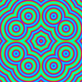 rings, bold cyan