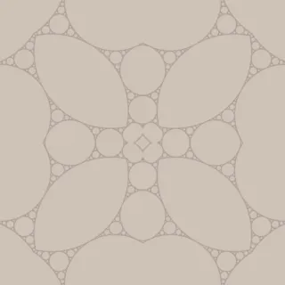circle packing, subtle orange