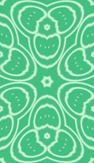 rings, medium green