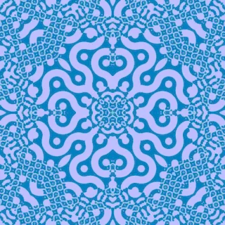 Truchet tiles, bold blue